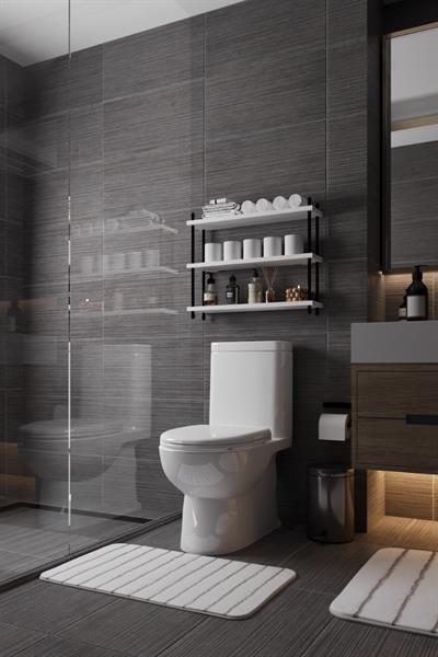 İnci Klozet Arkası Çok Amaçlı Banyo Düzenleyici Klozet Üstü Raf ve Organizatör 60 cm - Beyaz