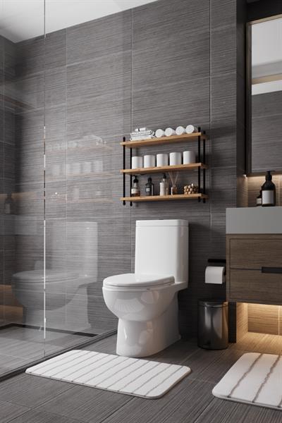 İnci Klozet Arkası Çok Amaçlı Banyo Düzenleyici Klozet Üstü Raf ve Organizatör 60 cm - Atlantik Çam