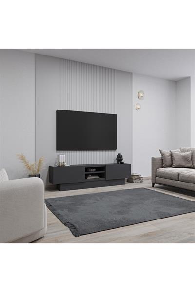 Liva Tv Sehpası Bazalı 160 cm - Antrasit