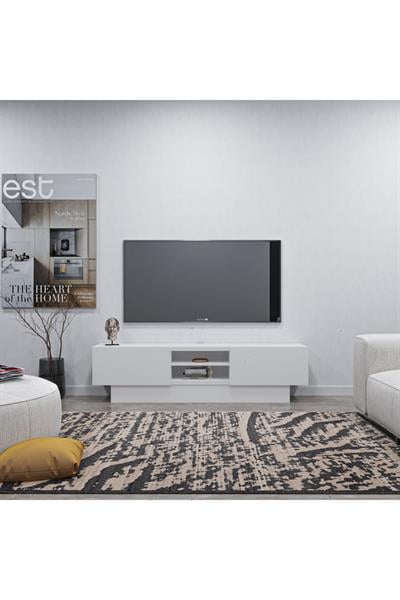 Liva Tv Sehpası Bazalı 160 cm - Beyaz