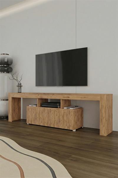 Loki 2 Kapaklı Raflı Tv Ünitesi 180 cm - Atlantik Çam