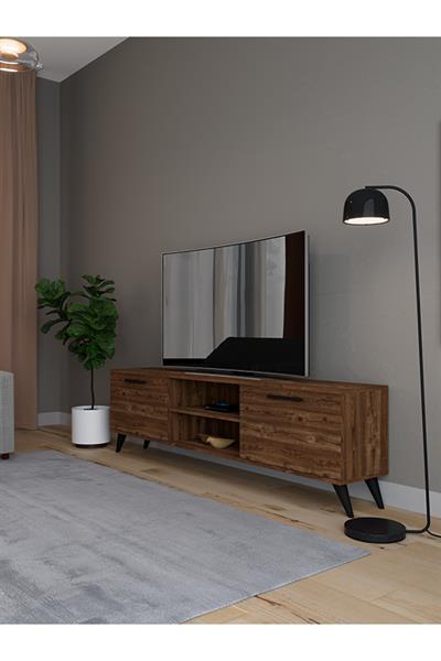Monaco Düşer Kapaklı Tv Ünitesi 2 Kapaklı 180 cm - Atlantik Çam