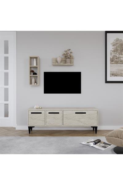 Porto Açık Raflı Tv Ünitesi, Traverten