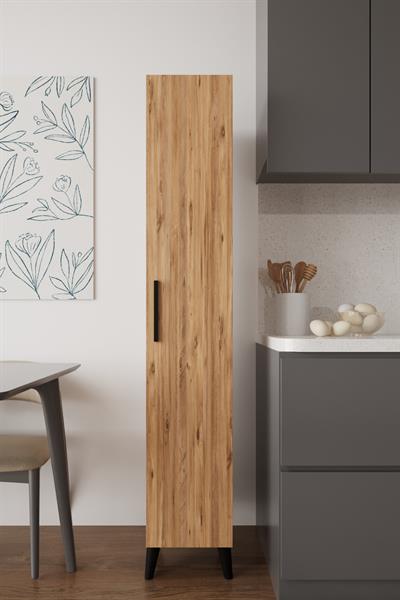 Sırma Tek Kapılı Banyo Dolabı Çok Amaçlı Dolap - Atlantik Çam