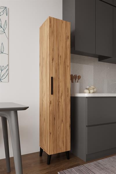 Sırma Tek Kapılı Banyo Dolabı Çok Amaçlı Dolap - Atlantik Çam