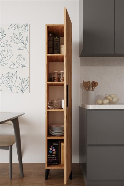 Sırma Tek Kapılı Banyo Dolabı Çok Amaçlı Dolap - Atlantik Çam