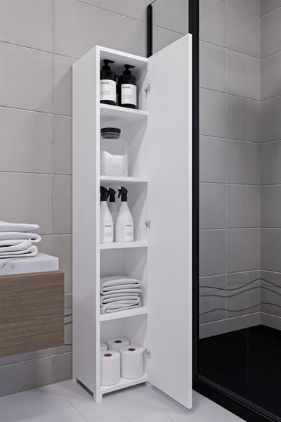 Tek Kapaklı Winter Boy Dolabı Çok Amaçlı Dolap Killer Dolabı Banyo Dolabı & Mutfak Dolabı - Beyaz