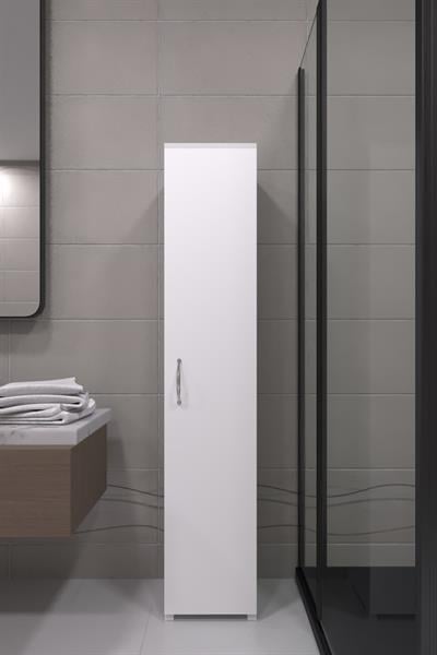 Tek Kapaklı Winter Boy Dolabı Çok Amaçlı Dolap Killer Dolabı Banyo Dolabı & Mutfak Dolabı - Beyaz