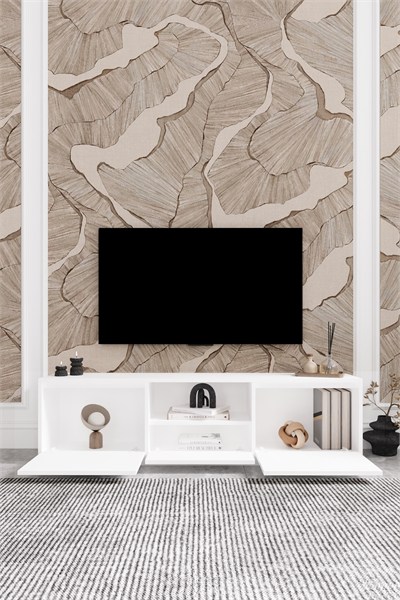 Vanguard 3 Kapaklı Tv Ünitesi 160 cm - Beyaz