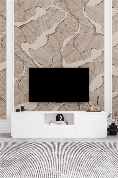 Vanguard 3 Kapaklı Tv Ünitesi 160 cm - Beyaz
