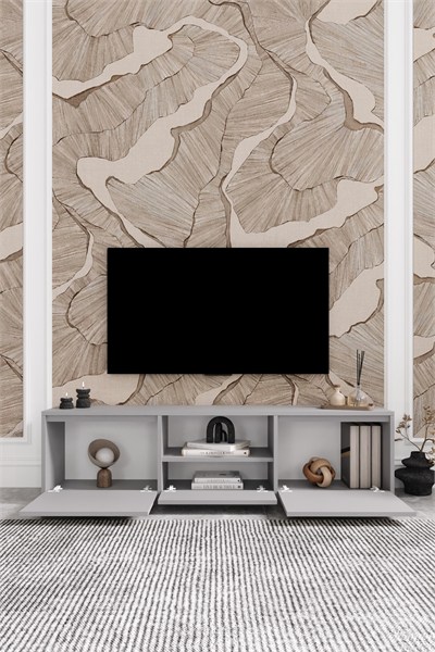 Vanguard 3 Kapaklı Tv Ünitesi 160 cm - Sis Gri