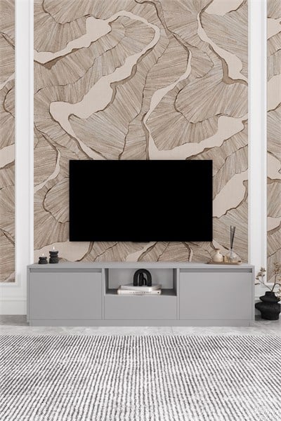 Vanguard 3 Kapaklı Tv Ünitesi 160 cm - Sis Gri