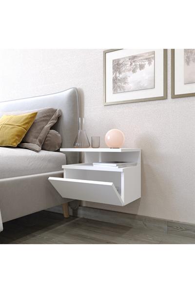 Venüs Komodin  Duvara Monte  45 cm - Beyaz