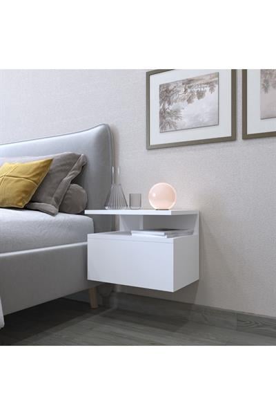 Venüs Komodin  Duvara Monte  45 cm - Beyaz