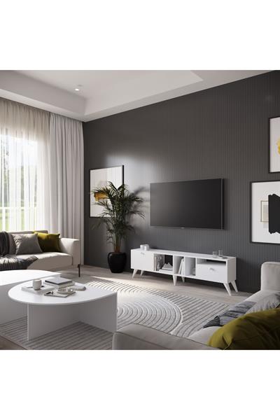 Viva Tv Sehpası Atlantik 180 cm - Beyaz