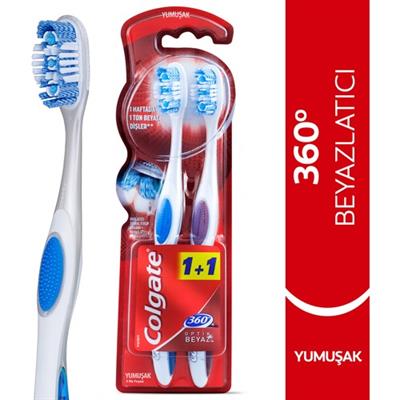 360°Optik Beyaz Soft 1+1 Diş Fırçası