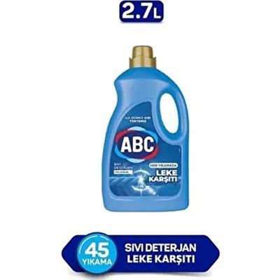 ABC Sıvı Çamaşır Deterjanı Leke Karşıtı 2,7 L Renkliler İçin Etkili Temizlik