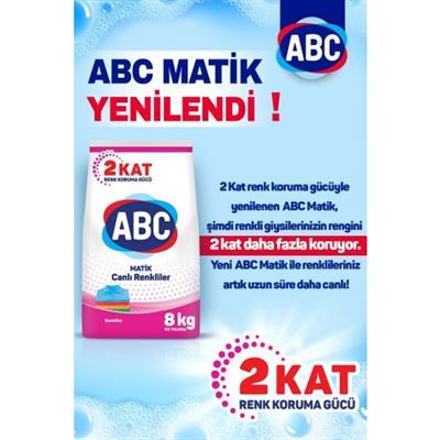 Abc Toz Deterjan Renkliler 8 kg
