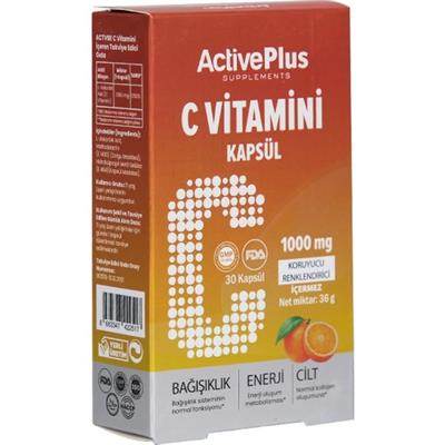 Active Plus C Vitamini 30 Kapsül