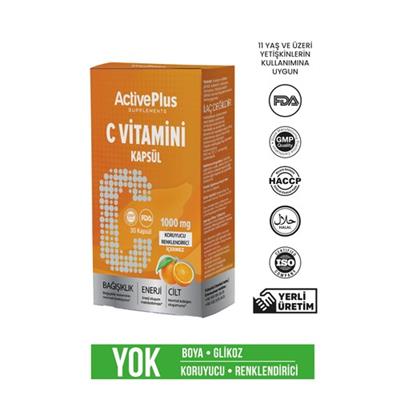 Active Plus C Vitamini 30 Kapsül