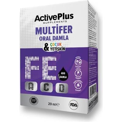 Active Plus Multifer Oral Damla Çocuk & Yetişkin 20 ml