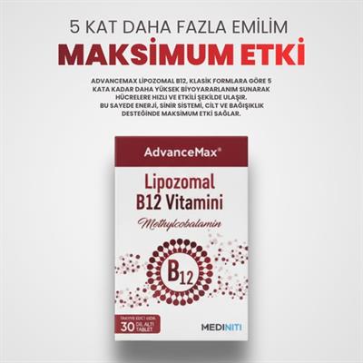 Advancemax Lipozomal B12 30 Dilaltı Tablet