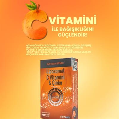 Advancemax Lipozomal C Vitamini & Çinko 30 Kapsül