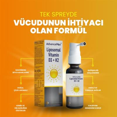 Advancemax Lipozomal D3K2 Sprey