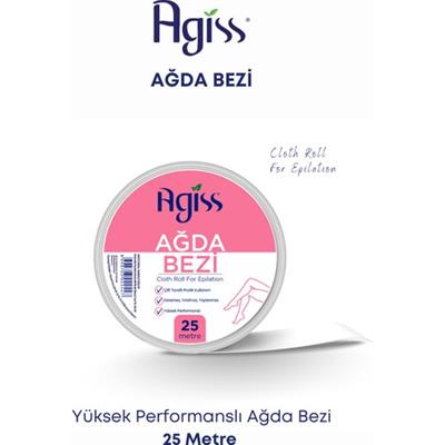 Agiss Ağda Bandı 25 Metre, Yüksek Performanslı Ağda Bezi 25m