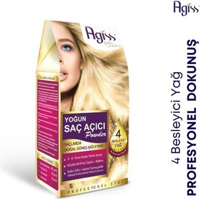 Agiss Yoğun Saç Açıcı - Doğal Güneş Işığı Etkisiyle 3-6 Ton Renk Açma ve 4 Besleyici Yağ ile Güçlendirilmiş Saç Bakımı