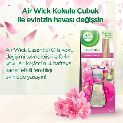 Air Wick Kokulu Çubuklar Pembe Çiçek Bahçesi Oda Kokusu 30 ml