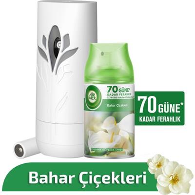 Air Wick Otomatik Oda Kokusu Sprey Seti Bahar Çiçekleri 70 Gün Ferahlık Makine ve Yedek Kartuş