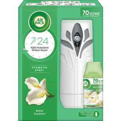 Air Wick Otomatik Oda Kokusu Sprey Seti Bahar Çiçekleri 70 Gün Ferahlık Makine ve Yedek Kartuş