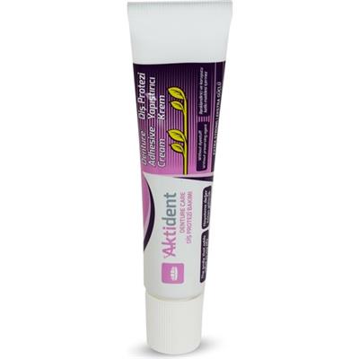 Aktident Diş Protezi Yapıştırıcı Krem Bitkisel İçerik ve Papatya Aromalı 40 gr Yüksek Konfor