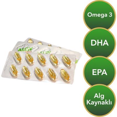 Algy Omega 3 Yüksek Dha | Epa | Alg Kaynaklı Omega 3