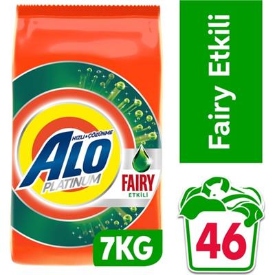 Alo Platinum 7 kg Fairy Etkili Beyazlar Aquapudra Toz Deterjan
