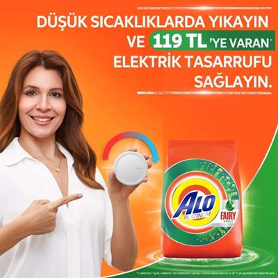 Alo Platinum 7 kg Fairy Etkili Beyazlar Aquapudra Toz Deterjan