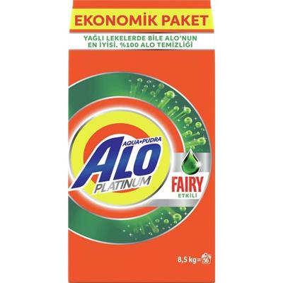 Alo Platinum 8,5 kg Fairy Etkili Beyazlar Aquapudra Toz Deterjan