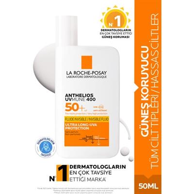 Anthelios Uvmune 400 Spf 50+ Güneş Kremi 50 ml - Tüm Cilt Tipleri İçin