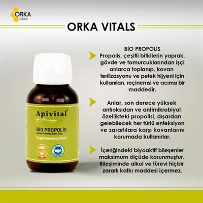 Apivital Organik Alkolsüz Sıvı Propolis 50 ml