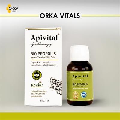 Apivital Organik Alkolsüz Sıvı Propolis 50 ml