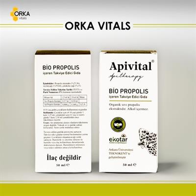 Apivital Organik Alkolsüz Sıvı Propolis 50 ml
