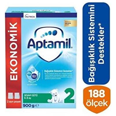 Aptamil 2 Devam Sütü 900 g 6-9 Ay Bebekler İçin Zengin Besin Öğeleri ve Sütlü İçerik