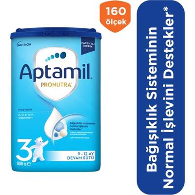 Aptamil 3 Prebiyotikli Devam Sütü 800 Gr