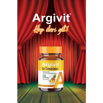 Argivit Bromelain İçeren Takviye Edici Gıda 500 mg 60 Tablet