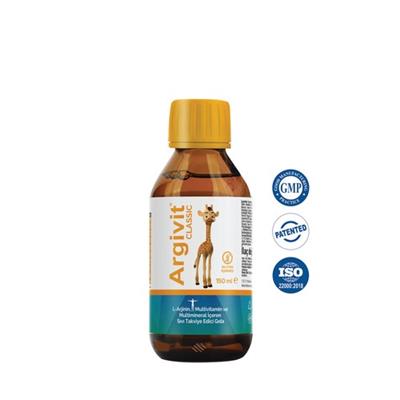 Argivit Classic L-Arjinin, Multivitamin ve Multimineral İçeren Sıvı 150 ml - Portakal ve Vanilya Aromalı