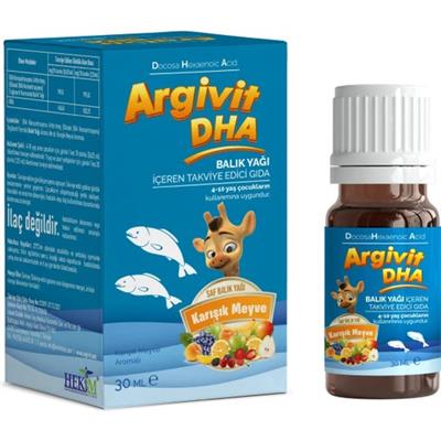 Argivit DHA 10 ml Damla Balık Yağı İçeren Takviye Edici Gıda - Karışık Meyve Aromalı