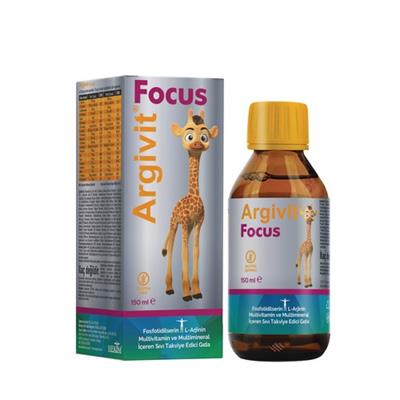 Argivit Focus Fosfotidilserin, L-Arjinin, Multivitamin ve Multimineral İçeren Sıvı 150 ml - Portakal ve Vanilya Aromalı