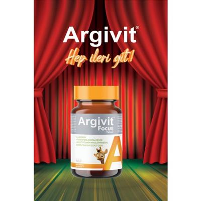 Argivit Focus L-Arjinin, Fosfotidilserin, Demir, Multivitamin ve Multimineral İçeren Tablet 30 Tablet