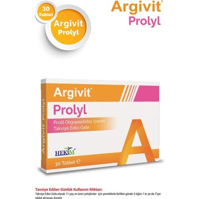 Argivit Prolyl Oligopeptidaz Içeren Takviye Edici Gıda 30 Tablet